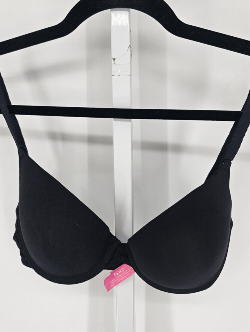 Pink by Victorias Secret Womens Sz 36B Classic Push Up Bra Solid Black